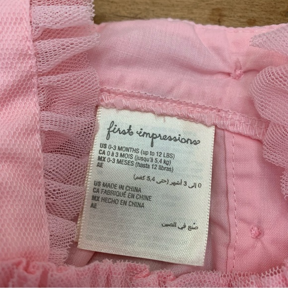 Pink Dress with Floral Panties - 0-3 months - Picture 5 of 5